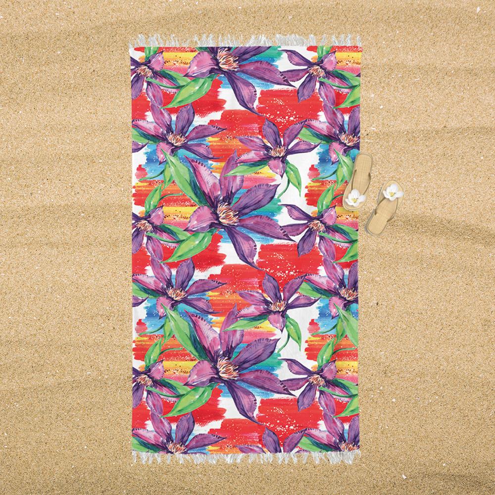 Telo Mare in Microspugna di Puro Cotone Clematis - Daunex 