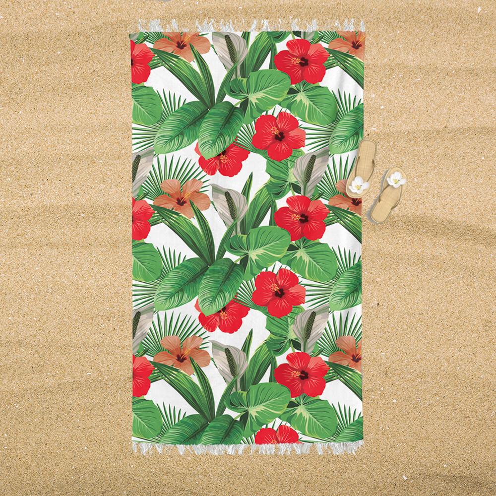 Telo Mare in Microspugna di Puro Cotone Hibiscus - Daunex 
