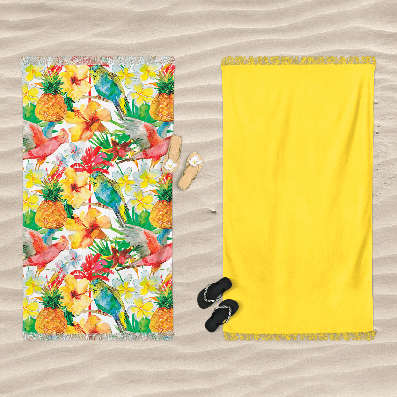 Telo Mare in Microspugna Stampa Doubleface - Aldabra Telo Mare Daunex 