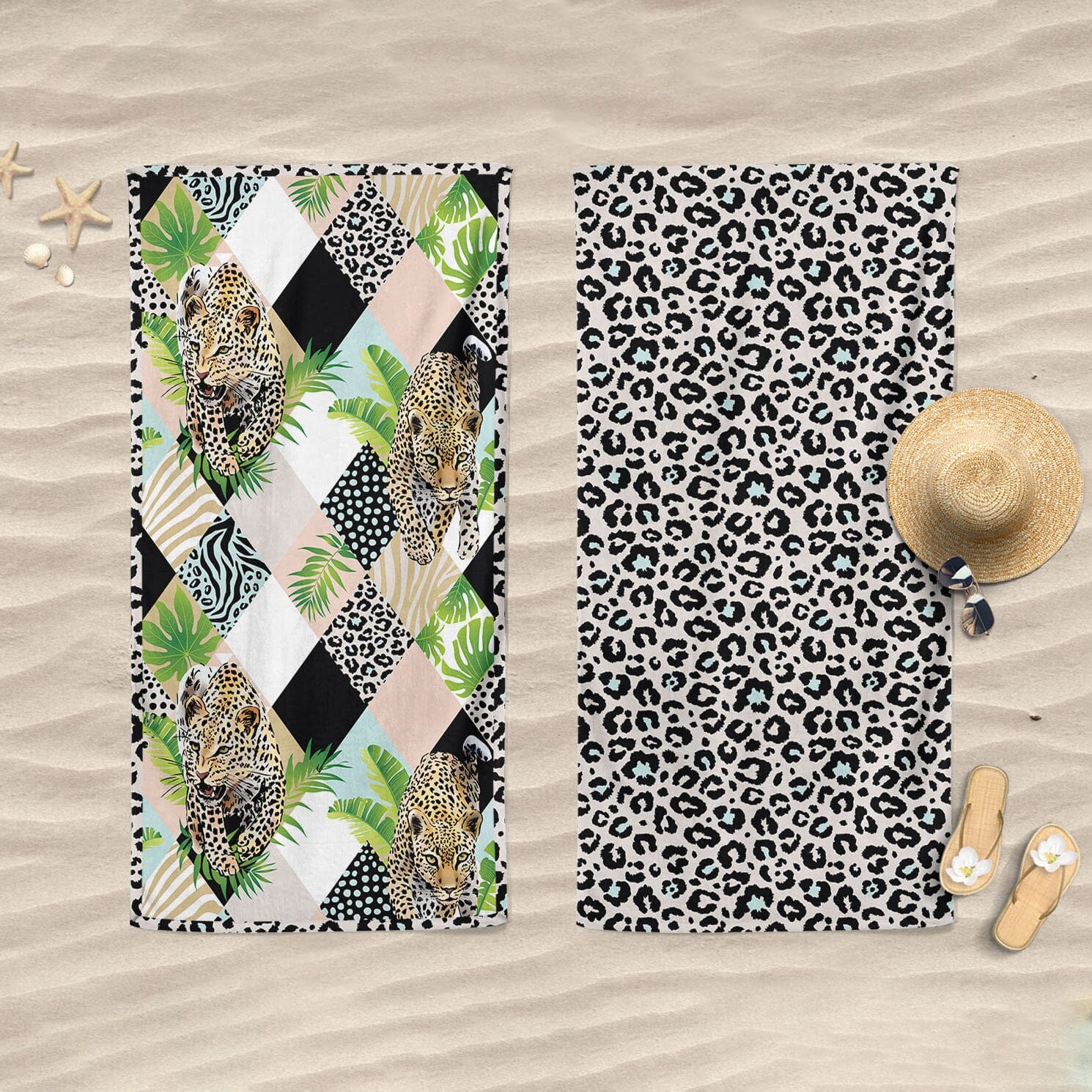 Telo Mare in Microspugna Stampa Doubleface - Bali Telo Mare Daunex 