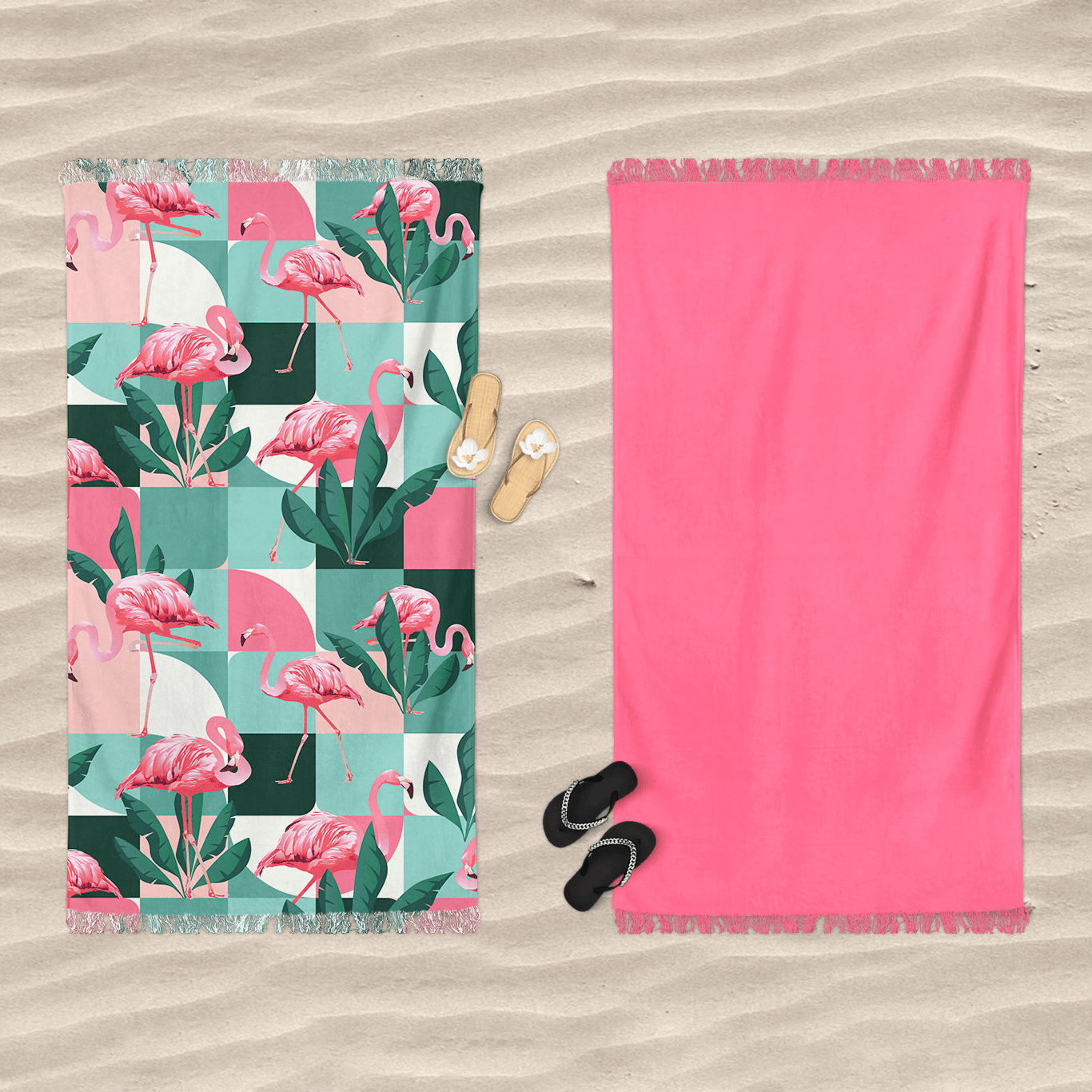 Telo Mare in Microspugna Stampa Doubleface - Candy Telo Mare Daunex 