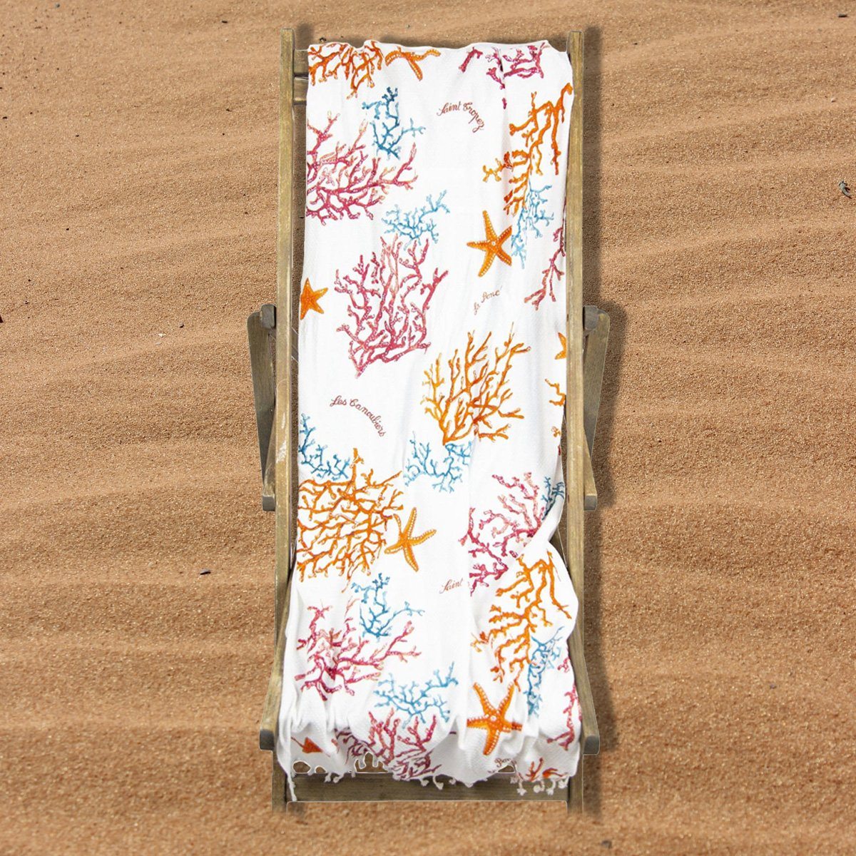 Telo Mare Fouta in Puro Cotone Nido D'ape - Canoubier Telo Mare Marinette Saint-Tropez 