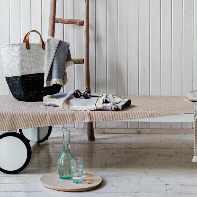 Telo Da Bagno in Spugna di Cotone Jacquard a righe - Stripes Telo spugna Fazzini 
