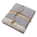 Telo Da Bagno in Spugna di Cotone Jacquard a righe - Stripes Telo spugna Fazzini Blu 