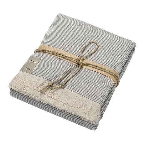 Telo Da Bagno in Spugna di Cotone Jacquard a righe - Stripes Telo spugna Fazzini Grigio 