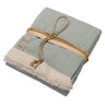 Telo Da Bagno in Spugna di Cotone Jacquard a righe - Stripes Telo spugna Fazzini Verde 