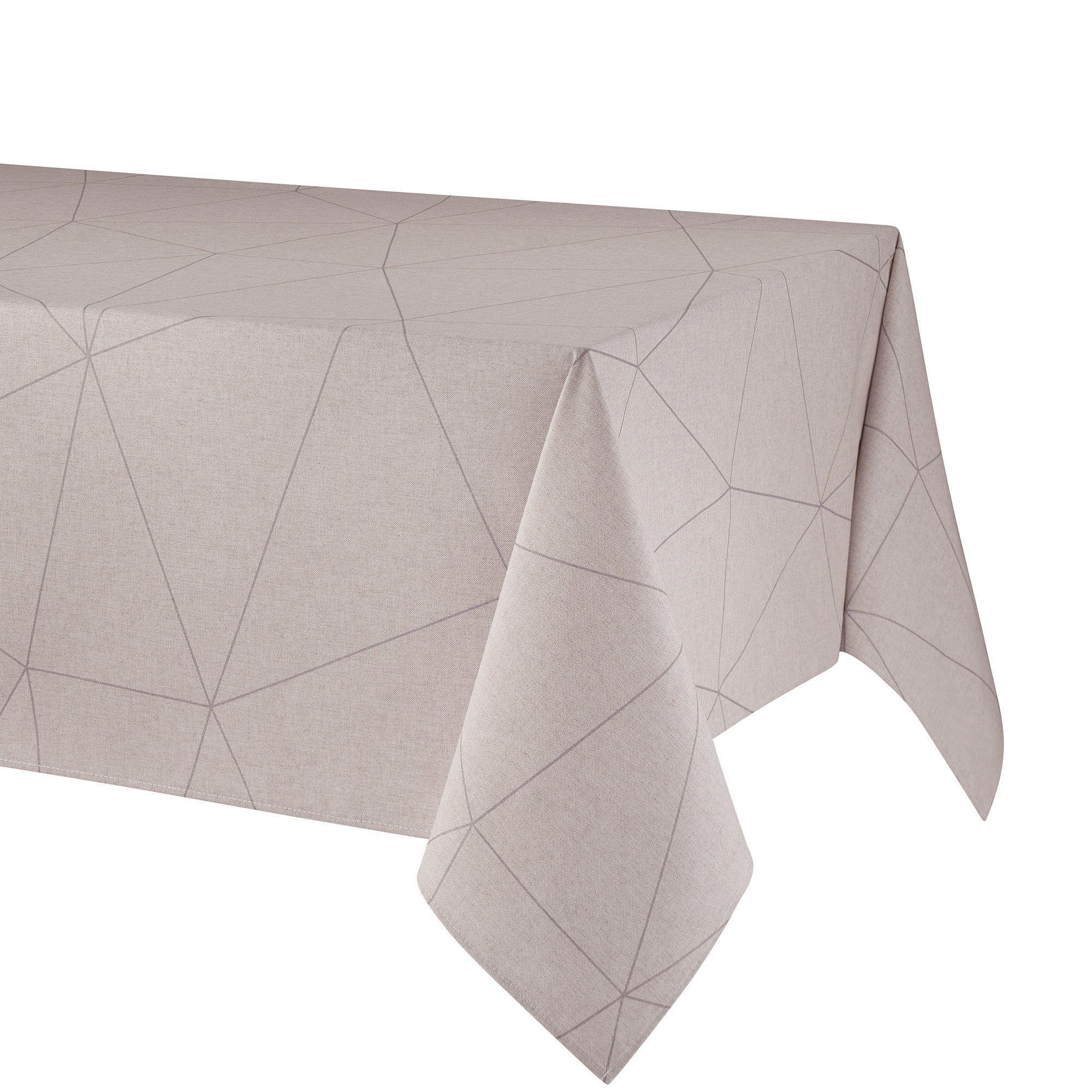 Tovaglia Antimacchia in Misto Cotone - Stone Tovaglia Resinata Lisola 150X180cm Plata 