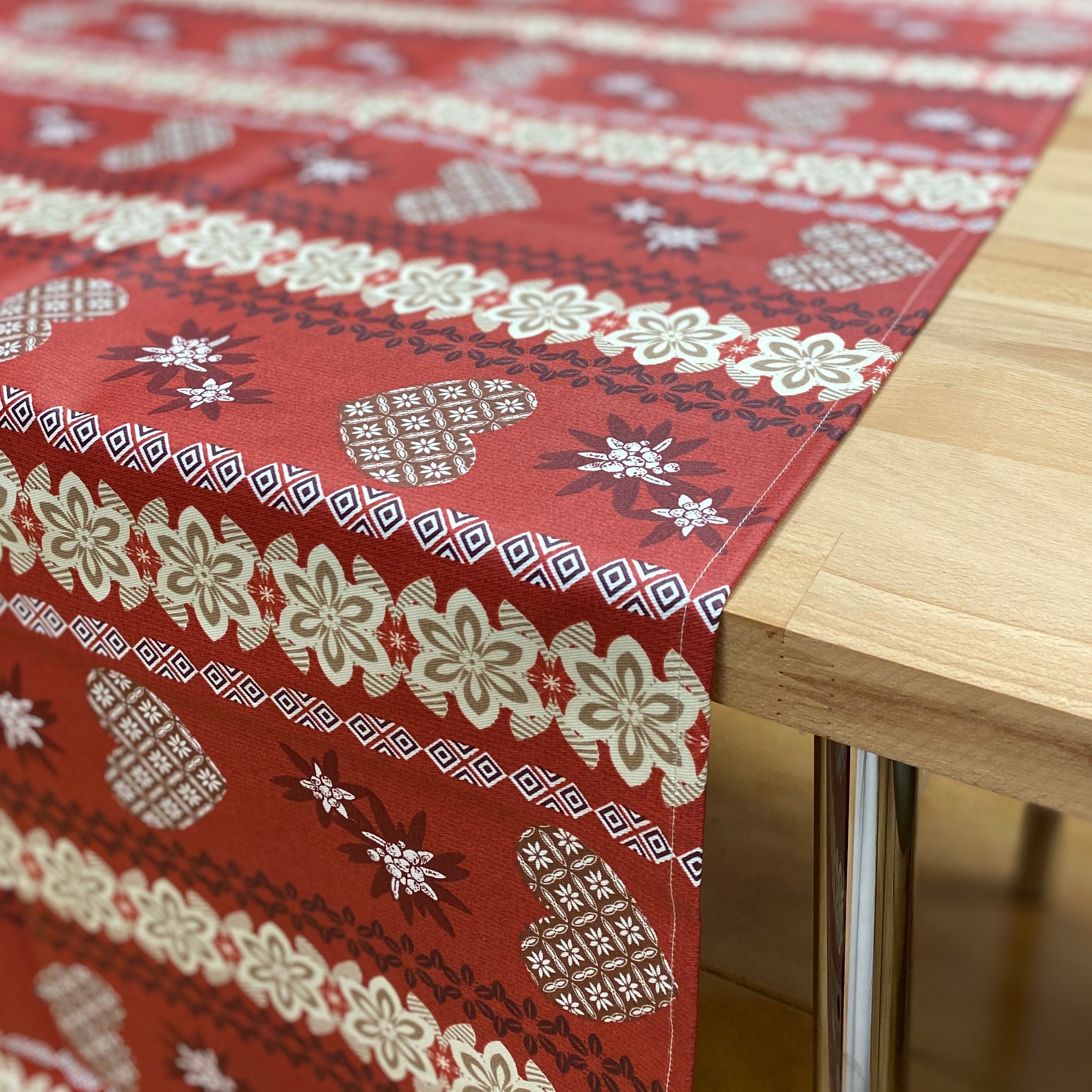 Tovaglia in Cotone Resinato Fantasia Tirolese - Entremont Tovaglia Lisola 