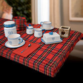 Tovaglia in Puro Cotone Fantasia Scozzese - Tartan 