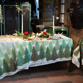 Tovaglia in Puro Lino con Fantasia - Fairy Trees 