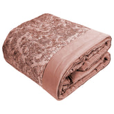 Trapunta in Raso Di Cotone - Broccato Trapunta Fazzini Matrimoniale Rosa 