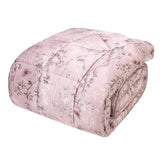 Trapunta in Raso di Puro Cotone Fantasia Floreale - Pigmenti Trapunta Fazzini Matrimoniale Rosa 