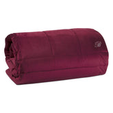 Trapunta in Velluto Tinta Unita - Blu Velvet Trapunta Blumarine Matrimoniale Bordeaux 