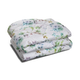 Trapunta Invernale in Puro Cotone Fantasia Floreale - Acquarello Trapunta Dea Matrimoniale Bianco 