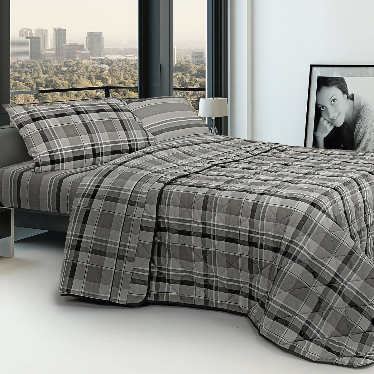 Trapuntino Matrimoniale 260x270cm - 100% Cotone Certificato | 4 Stagioni | Morbido E Traspirante - Foto 8