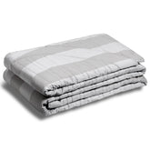 Trapuntino Leggero in Puro Raso Jacquard Rigato - Louvre Trapuntino Estivo Dea Matrimoniale Grigio 