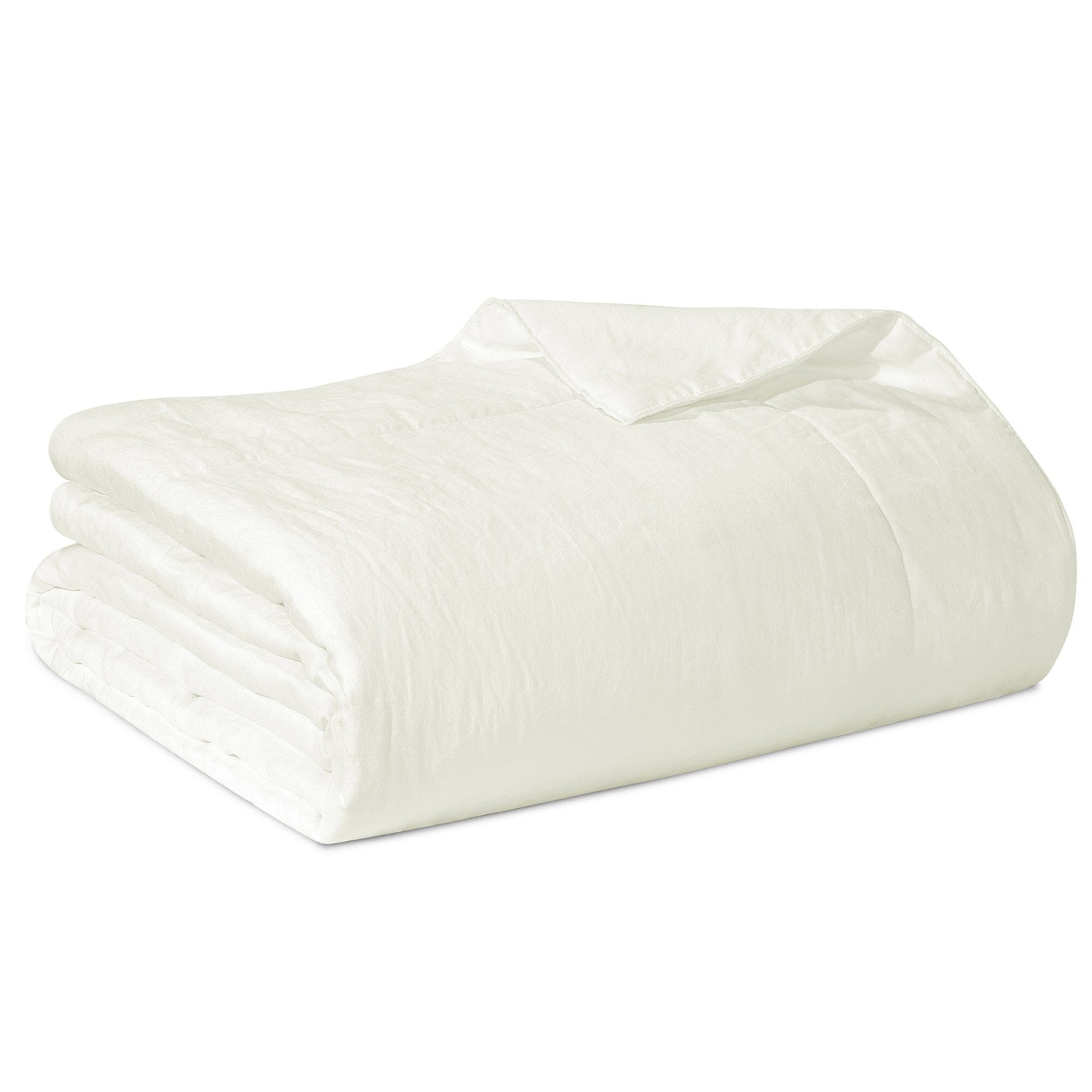 Trapuntino leggero Puro LINO StoneWashed NO Stiro - Luxury Trapuntino Estivo Lisola Stone Matrimoniale Avorio 