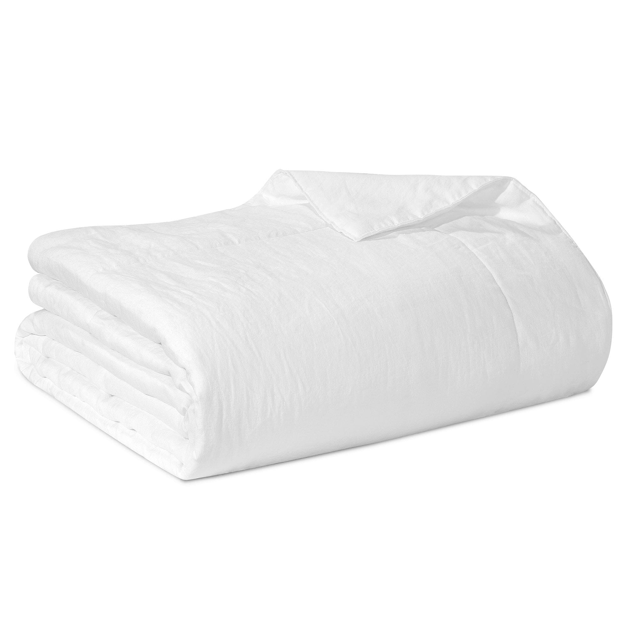 Trapuntino leggero Puro LINO StoneWashed NO Stiro - Luxury Trapuntino Estivo Lisola Stone Matrimoniale Bianco 